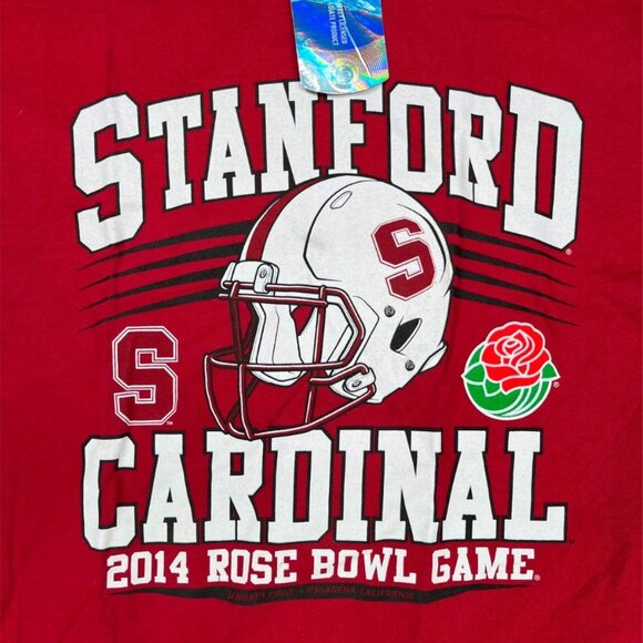 Stanford Cardinal Men’s 2014 Rose Bowl Champions T-Shirt Red Size X-Large - Picture 3 of 3